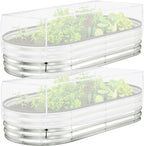 2 Pack Garden Netting for Raised Beds, 55.1" x 30" x 19.6" Garden Bed Insect by PurpleStar