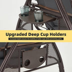 HOMREST 3 Person Outdoor Porch Swing - Image 6