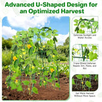 Cucumber Trellis for Raised Bed, U-Shape Garden Trellis for Climbing Plants - Image 2