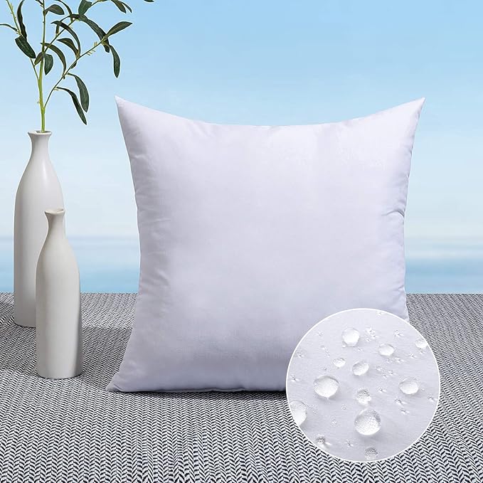 MIULEE 18x18 Pillow Insert Throw Pillow Insert, Outdoor Pillows Water-Resistant by MIULEE