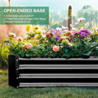 Land Guard 3 Pack 6×3×1ft Galvanized Metal Raised Garden Bed, Metal Planter Kit - Image 5