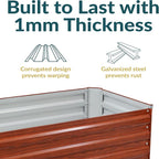 Sunnydaze 11.75" H Raised Metal Garden Bed - Image 2