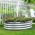 Land Guard Galvanized Raised Garden Bed 2Pcs, Planter Raised Garden Beds Outdoor - Image 4