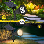 T-SUN Solar Spotlights, Christmas Solar Lights Outdoor, Auto-ON/Off 180°Angle - Image 4