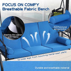 3 Seat Outdoor Porch Swings - Image 3