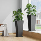 Tall Planters for Outdoor Plants Set of 2, 23.6" Large Taper Flower Plant Pots - Image 6