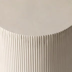 LeisureMod Modern Side Table Round Fiberstone Top Accent End Table - Image 9