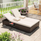 Tangkula Outdoor Rattan Daybed - Image 9