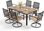 PHI VILLA 7 Pieces Outdoor Dining Set by PHIVILLAThepioneerofcomfortablehouseholdsupplies