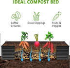 2PCS 8x4x1FT Galvanized Raised Garden Bed Kit, Vegetable Boxes-Rectangle Metal - Image 3