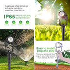 2 Pack Extendable Outdoor Landscape Lights, 12V Low Voltage Landscape Lighting - Image 3