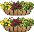 2pack 16-inch Window Sill Window Railing Planters by SMYAXUNW