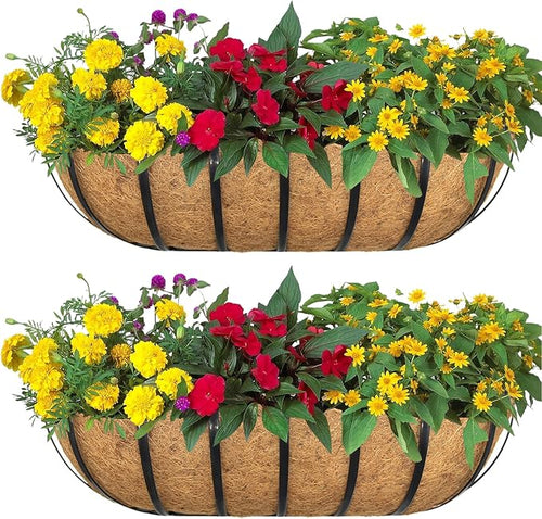 2pack 30-inch Window Sill Window Railing Planters by SMYAXUNW