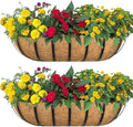 2pack 24-inch Window Sill Window Railing Planters by SMYAXUNW
