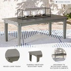 Signature Design by Ashley Visola Outdoor HDPE Patio Cocktail Table - Image 4