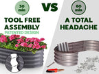 Plant & Plot Galvanized Raised Garden Beds Outdoor // 8×4×1 ft Planter Raised - Image 2