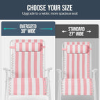 Best Choice Products Set of 2 Extra Wide Adjustable Steel Mesh Zero Gravity - Image 4