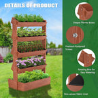 Wooden Vertical Raised Garden Bed, 5 Tier Garden Planters Raised Beds - Image 8