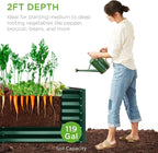 Best Choice Products 4x2x2ft Outdoor Metal Raised Garden Bed, Deep Root Box - Image 4