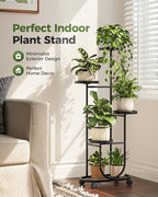 Bamworld Tall Plant Stand Indoor Outdoor Plant Stand - Image 2