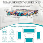 14 Pcs Stretch Patio Cushion Covers, Outdoor Couch Covers Replacement, Outdoor - Image 2