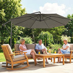 Outsunny 10 ft Offset Patio Umbrella - Image 9