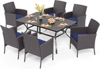 PHI VILLA 7 Piece Outdoor Dining Set by PHIVILLAThepioneerofcomfortablehouseholdsupplies