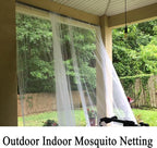 Patio Screen Mesh Outdoor Curtains Waterproof Sheer Lightweight Bug Netting - Image 4