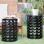 HFHOME Multifunctional Nesting Round Metal Coffee End Tables - Image 2
