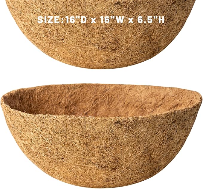 2 Pack 16 Inch Round Replacement Coco Liners - Image 7