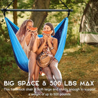 Hammock Chair, Portable Outdoor Hanging Rope Swing, Max 500 Lbs, Collapsible - Image 5