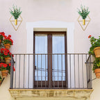 2 Pieces Gold Wall Decor Hanging Planters - Image 8