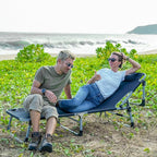FUNDANGO 2 Pack Extra Wide Folding Lounge Chairs - Image 2