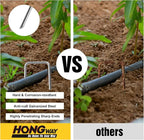 HongWay 120 Pack 6 Inch Landscape Staples 11 Gauge Garden Staples, Galvanized - Image 6