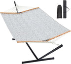 Two Person Hammock with Stand for Outside Heavy Duty, Outdoor Patio Hammock by HomgavaLiveWhatYouLove
