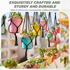 EBOOT 2 Pack 48 Inch Large Macrame Plant Hanger Rope to Hang Flower Pot Plant - Image 5