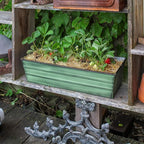 Achla Designs Galvanized Window Flower Box Planter-Green-Small - Image 7