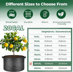 T4U 20 Gallon Grow Bags, Upgrade Fabric Grow Bags - Image 4