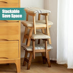 Foot Stools Ottoman, Small Foot Stool Ottoman, and Footstool, Wooden Foot Stool - Image 10