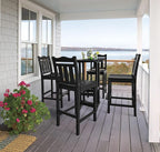 nalone Outdoor Bar Chairs and Table Set, HDPE Balcony Adirondack Chairs and - Image 7