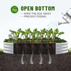 Land Guard 8×4×1 ft Galvanized Raised Garden Bed Kit，Raised Garden Boxes Outdoor - Image 5
