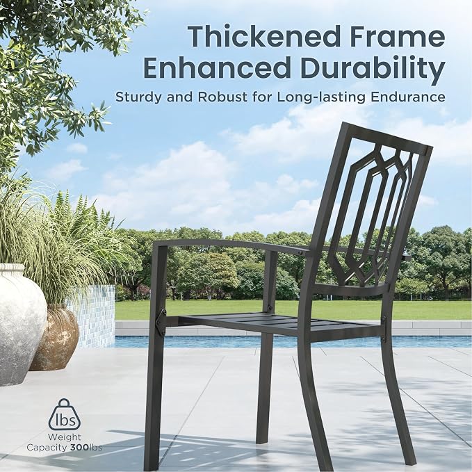 PHI VILLA 5 Pieces Outdoor Dining Set - Image 5