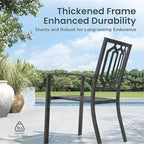 PHI VILLA 5 Pieces Outdoor Dining Set - Image 6