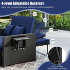 HAPPYGRILL Patio Rattan Wicker Daybed - Image 4