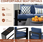 Solaste Aluminum Patio Furniture Set - Image 9