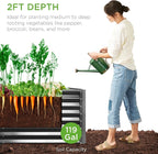 Best Choice Products 4x2x2ft Outdoor Metal Raised Garden Bed, Deep Root Box - Image 4
