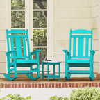 LUE BONA Outdoor Rocking Chairs Set of 4, HDPS Porch Rocker - Image 9