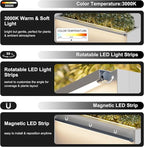 GSK 30" L White LED Metal Planter - Image 4