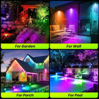 ZZXX 20W RGB Outdoor Spotlight Halloween 120V Color Changing Landscape Lights - Image 8