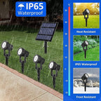 T-SUNUS Christmas Solar Garden Spotlight White Outdoor, 4-in-1 Spot Lights - Image 5